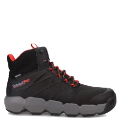 Boots*Timberland Pro Men's , Morphix Mid Waterproof CT Boot Black Red
