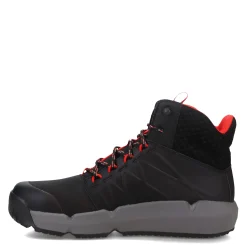 Boots*Timberland Pro Men's , Morphix Mid Waterproof CT Boot Black Red