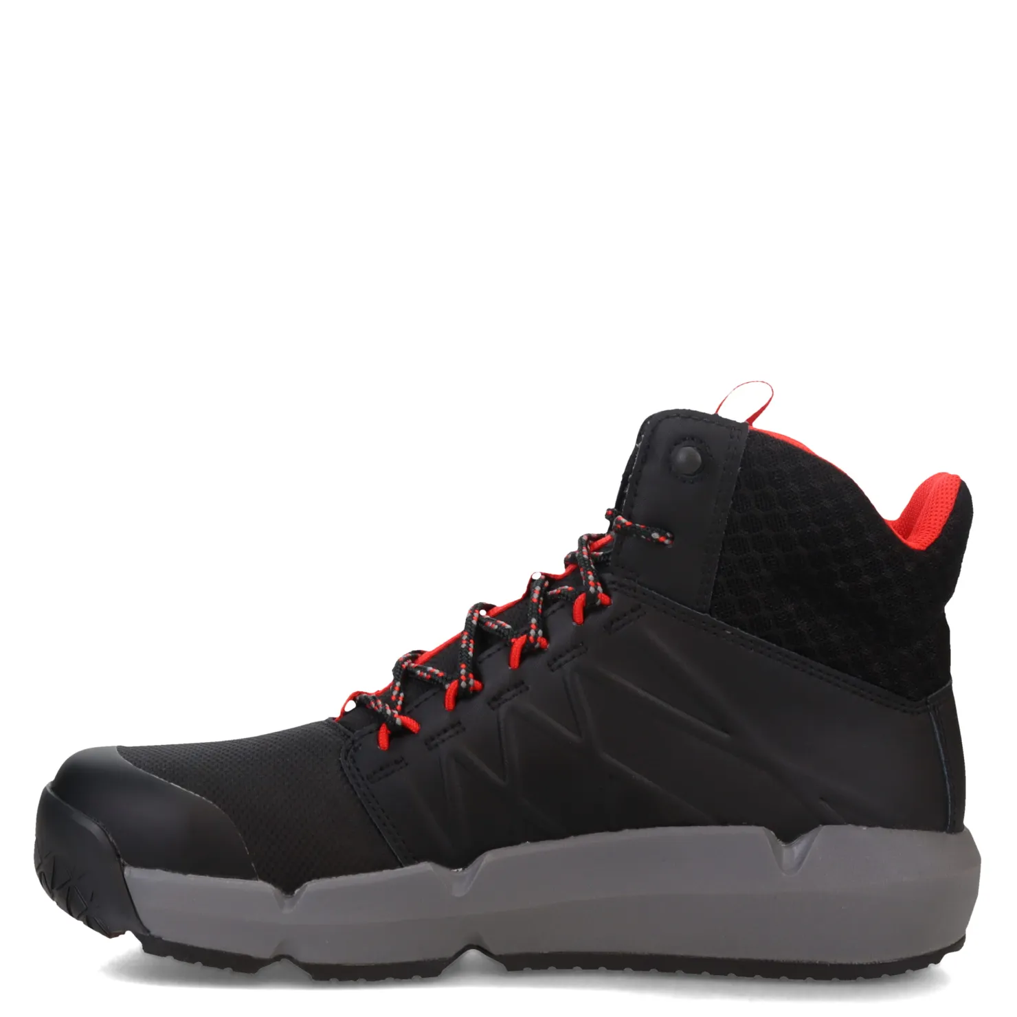 Boots*Timberland Pro Men's , Morphix Mid Waterproof CT Boot Black Red