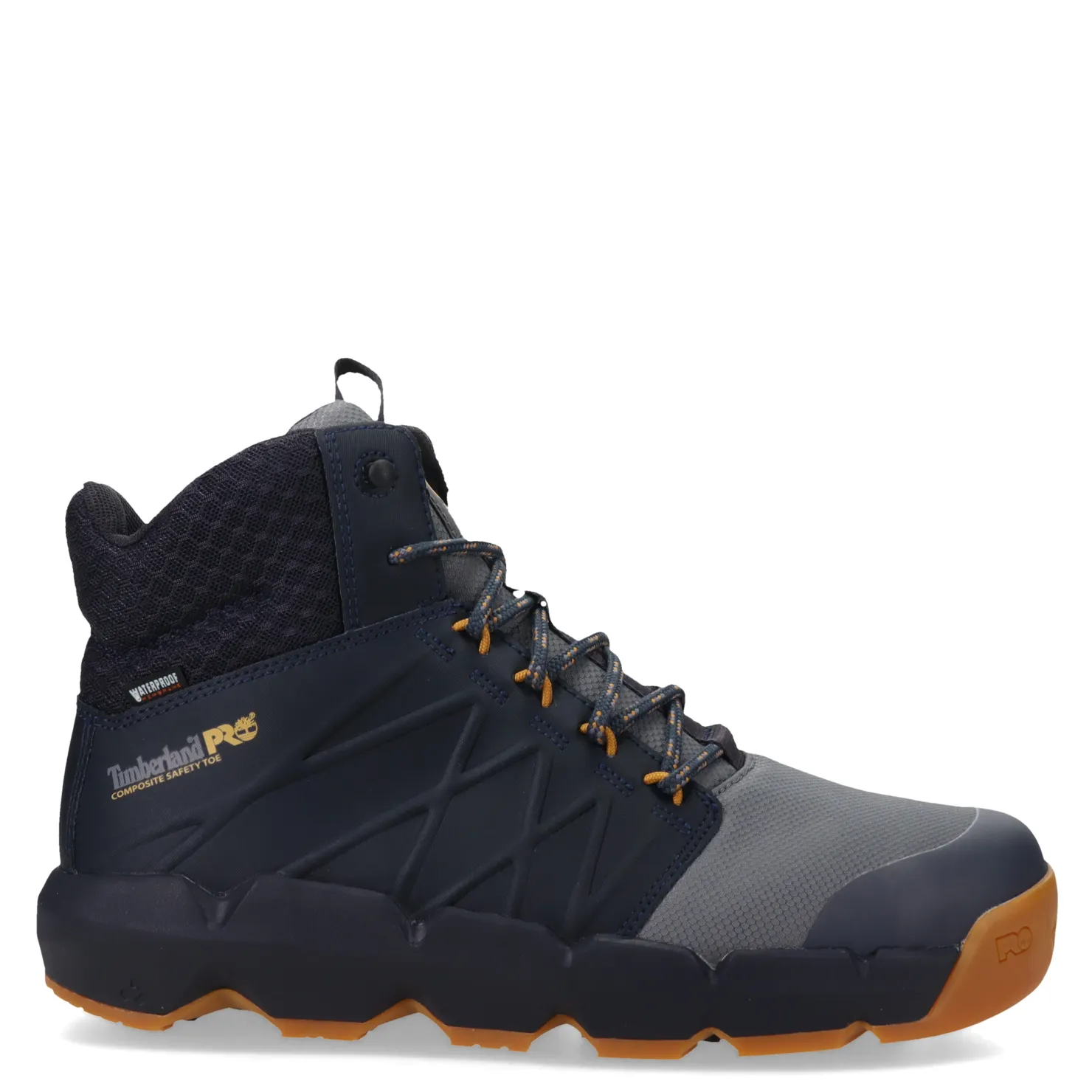 Work & Safety*Timberland Pro Men's , Morphix Mid Waterproof CT Boot Grey Navy