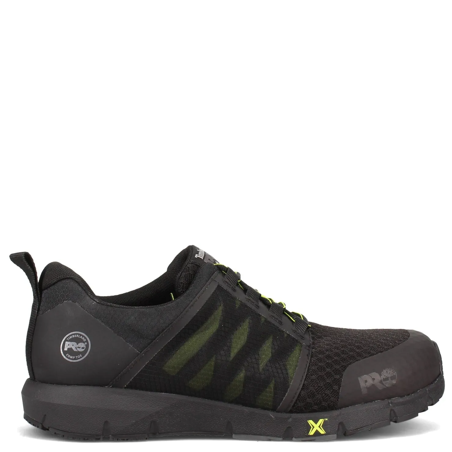 Sneakers & Athletics*Timberland Pro Men's , Radius Comp Toe Work Shoe Black Mesh / Lime