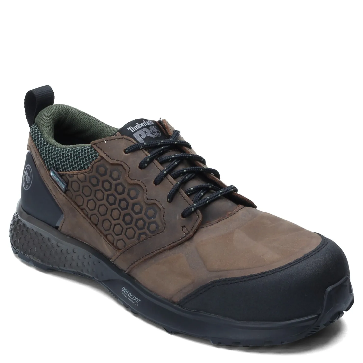 Sneakers & Athletics*Timberland Pro Men's , Reaxion Low Comp Toe Work Shoe Brown Green