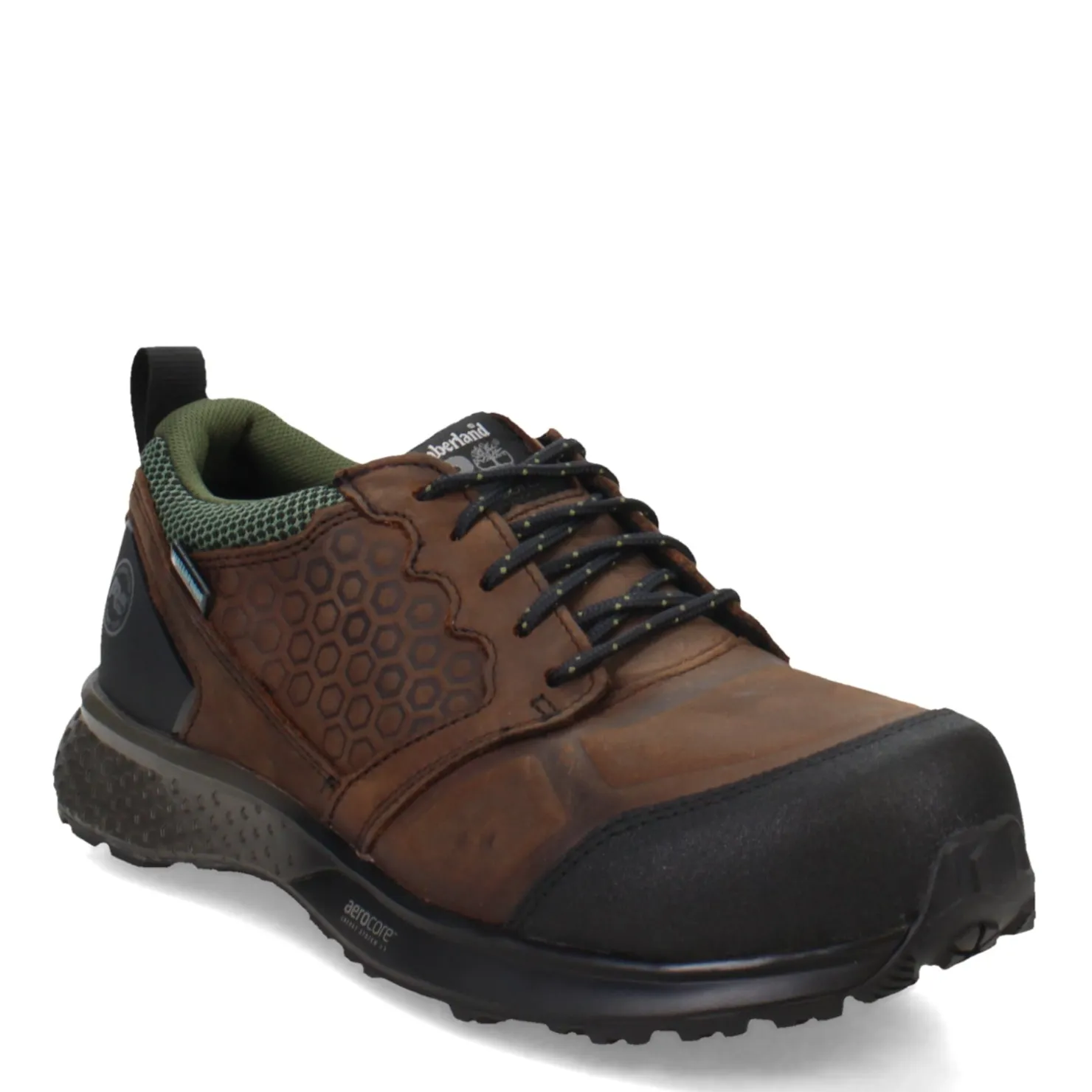 Sneakers & Athletics*Timberland Pro Men's , Reaxion Low Comp Safety Toe Work Shoe Brown Green