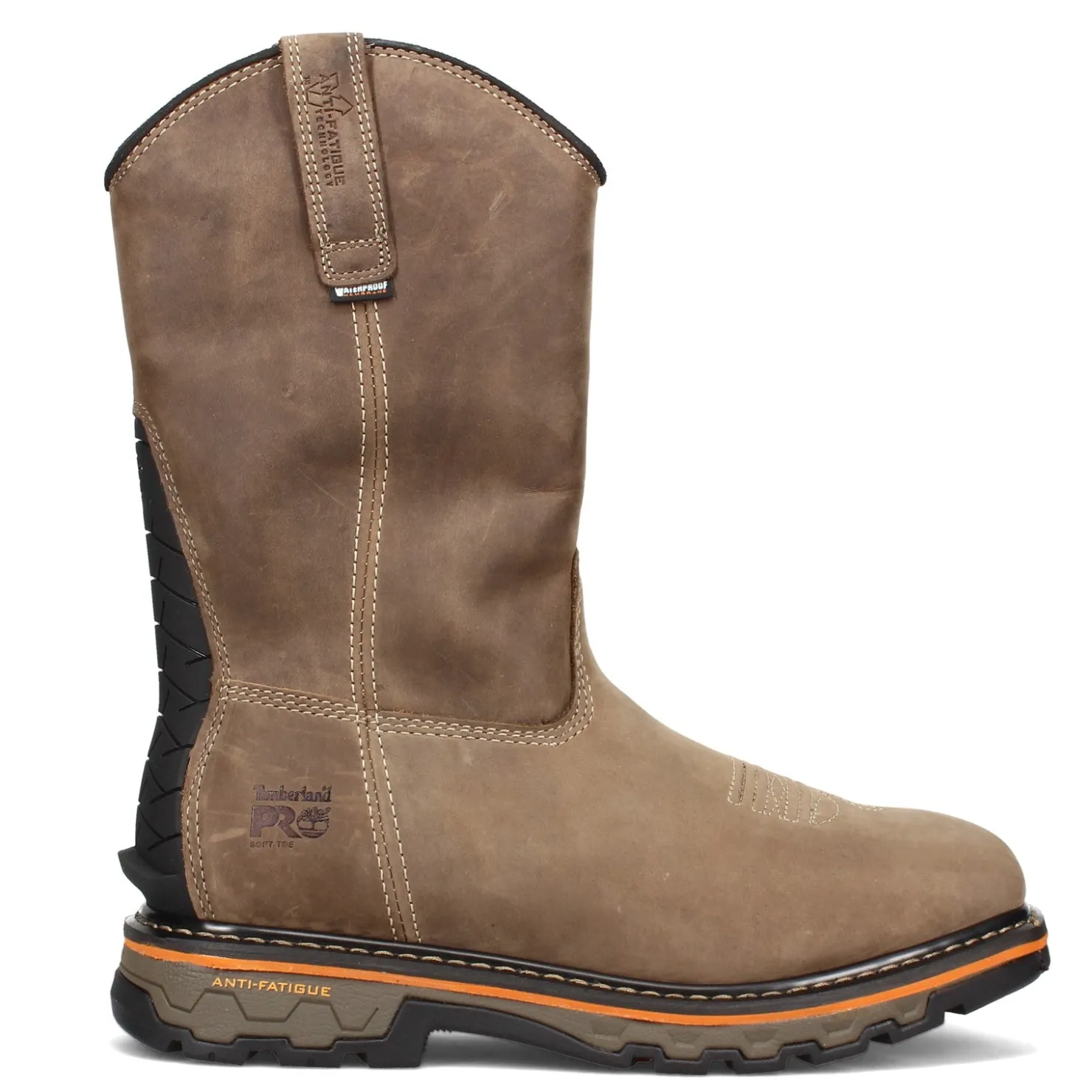 Boots*Timberland Pro Men's , True Grit Pull On Soft Toe Waterproof Work Boot Turkish Coffee