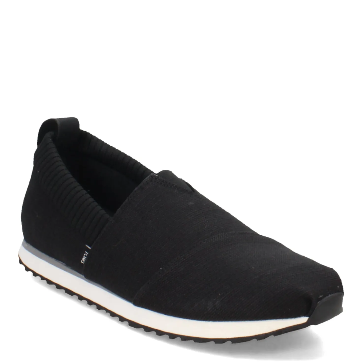 Slip-On Shoes*TOMS Men's , Alp Resident Sneaker Black Knit Stretch