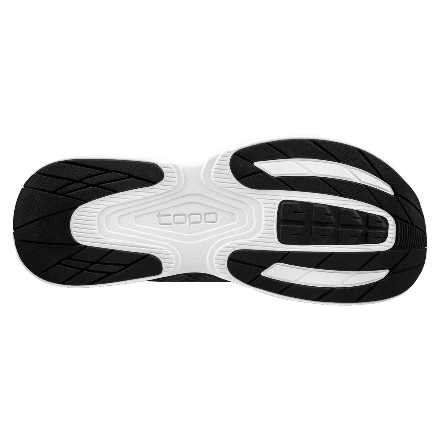 Running*Rockport Works Men's Topo Athletic, Fli-Lyte 5 Running Shoe Black/White