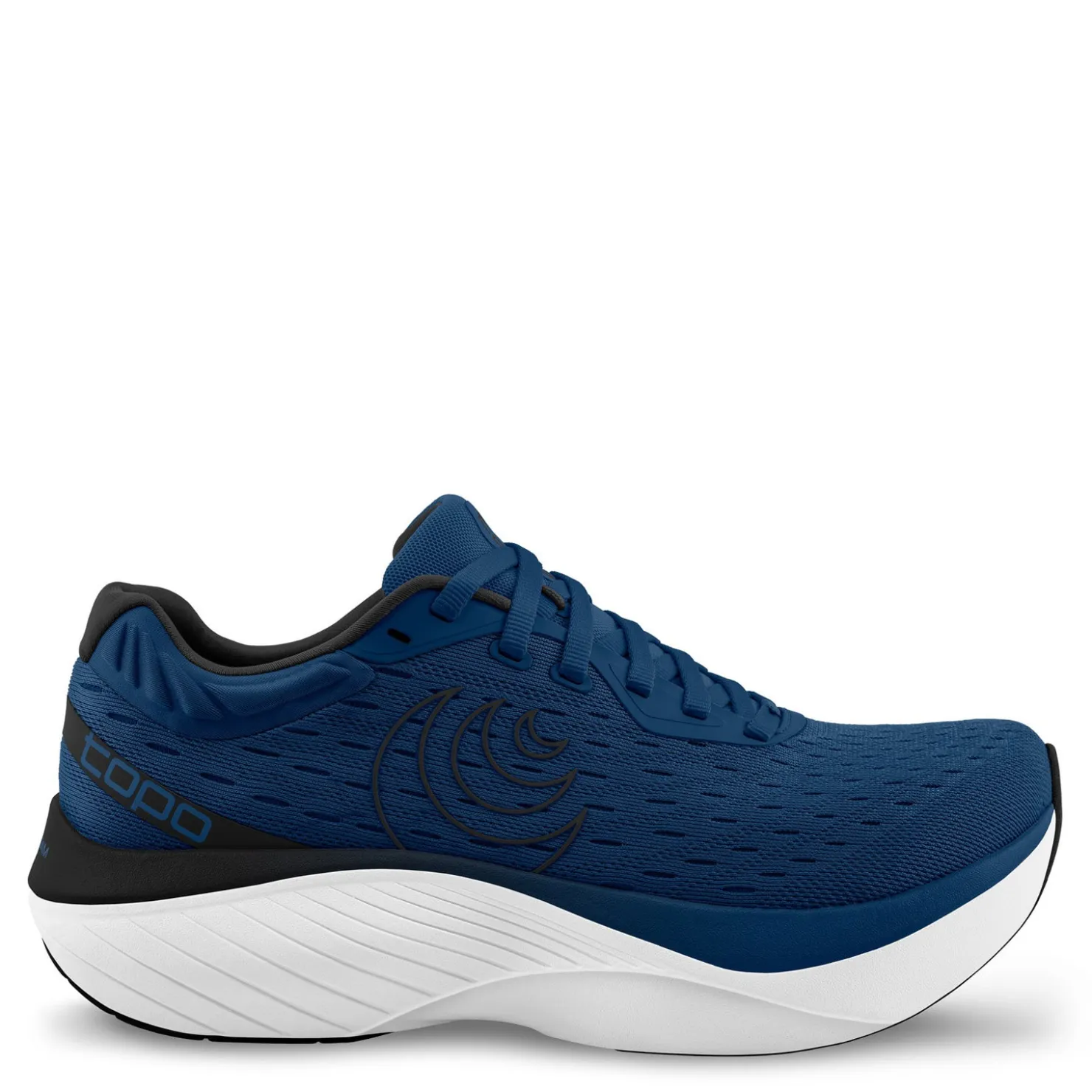 Running*Rockport Works Men's Topo, Atmos Running Shoe Navy/White