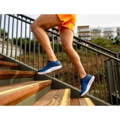 Running*Rockport Works Men's Topo, Atmos Running Shoe Navy/White