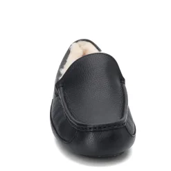 Slippers*UGG Men's , Ascot Slipper Black Leather