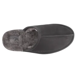 Slippers*UGG Men's , Scuff Slipper Black Leather