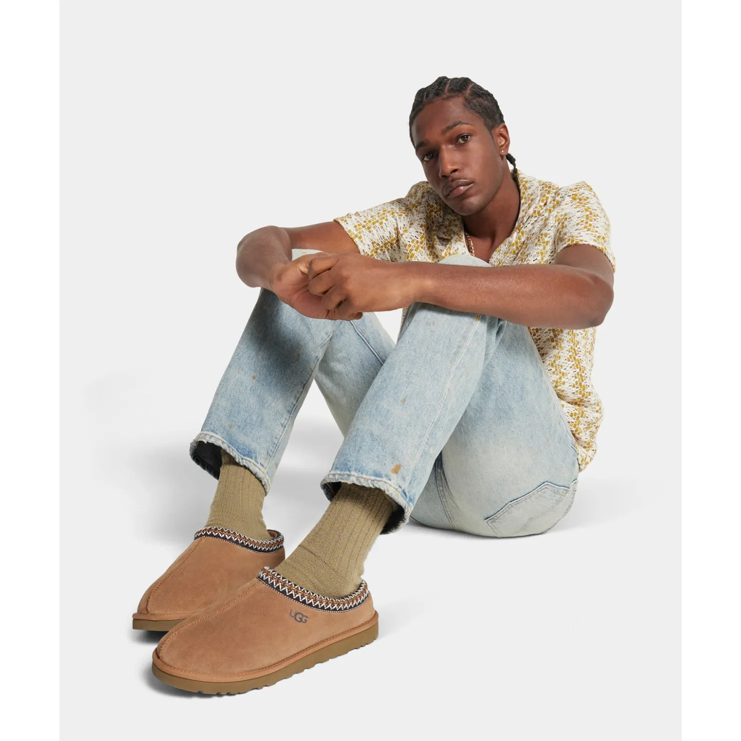 Slippers*UGG Men's , Tasman Clog Slipper Chestnut
