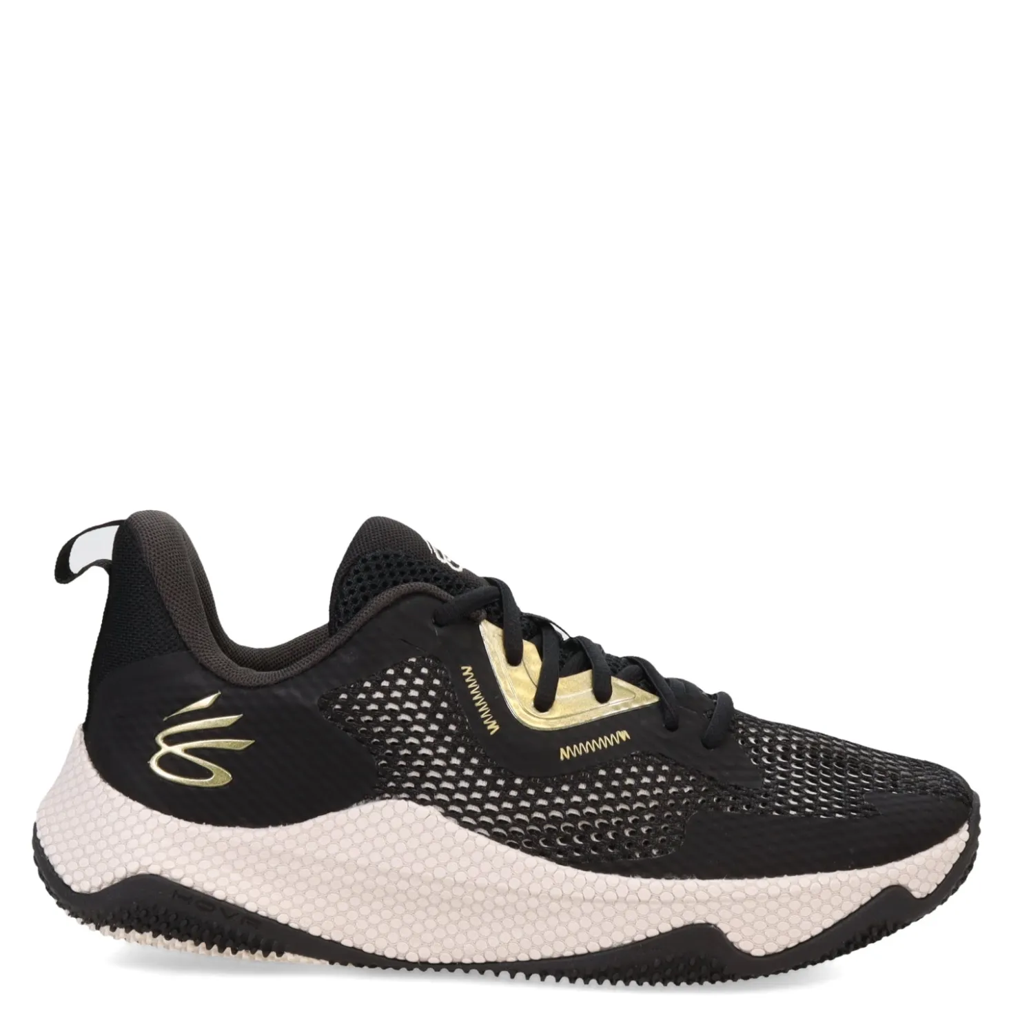 Court*Under Armour Men's , Curry HOVR Splash 3 Basketball Shoe Black/Jet Grey/Metallic Gold
