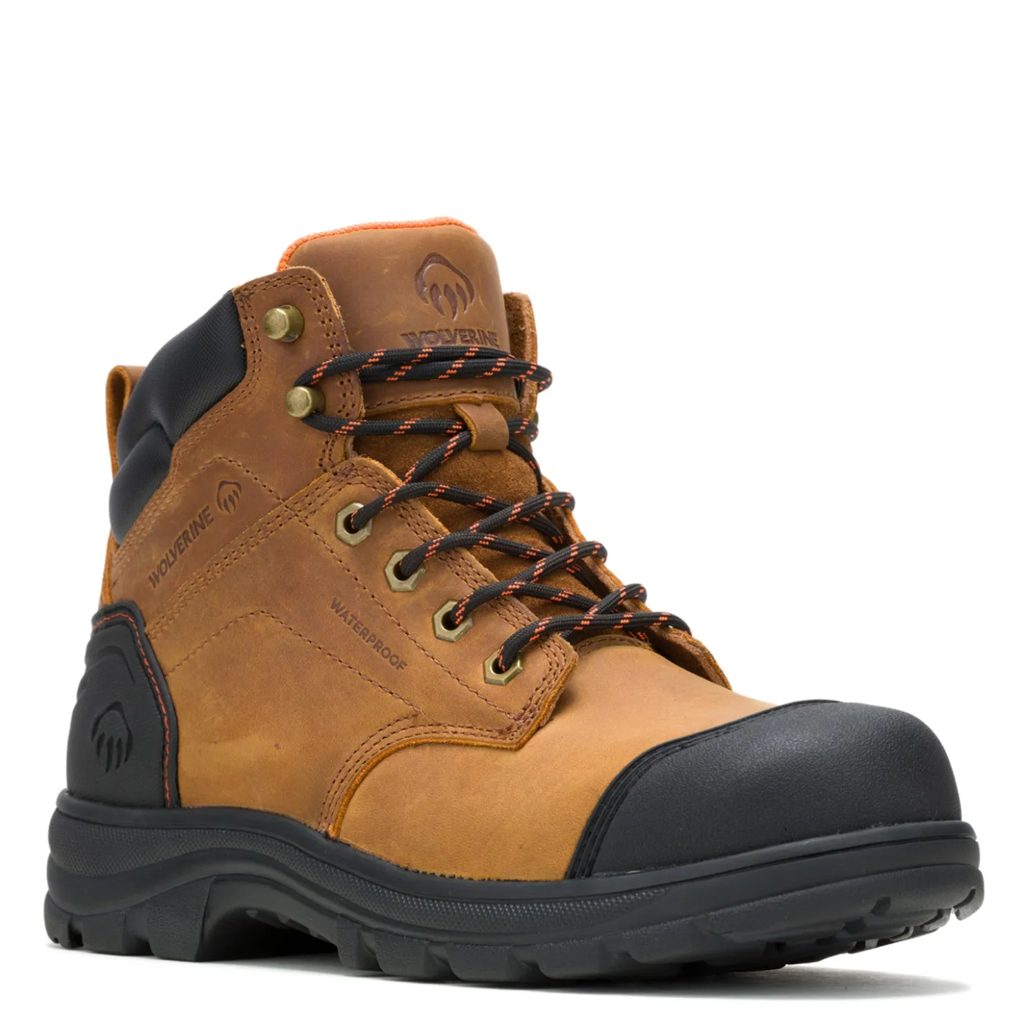 Work & Safety*Wolverine Men's Boots, Carlsbad Cap Toe 6-inch Steel Toe Waterproof Work Boot Tan