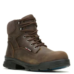 Work & Safety*Wolverine Men's Boots, DuraShocks SR Icon 6-inch CarbonMax Work Boot Dark Brown Waterproof Leather