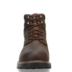 Work & Safety*Wolverine Men's Boots, Floorhand 6 inch Waterproof Work Boots Dark Brown