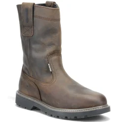 Work & Safety*Wolverine Men's Boots, Floorhand Wellington 10in Soft Toe Work Boot Dark Brown