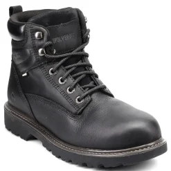 Work & Safety*Wolverine Men's Boots, Floorhand 6 inch Waterproof Work Boot. Black