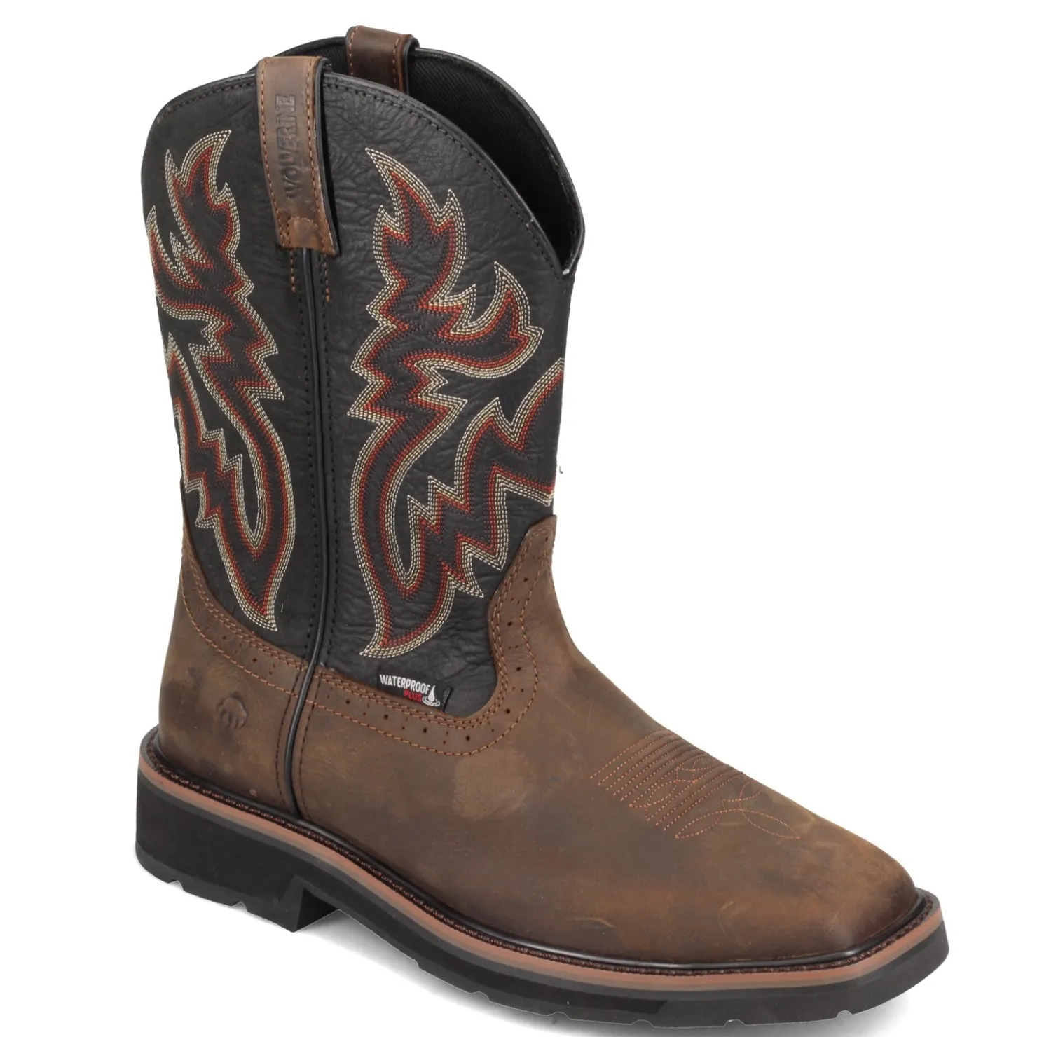 Work & Safety*Wolverine Men's Boots, Rancher ST Work Boot Black Brown
