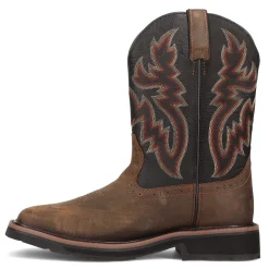 Work & Safety*Wolverine Men's Boots, Rancher ST Work Boot Black Brown
