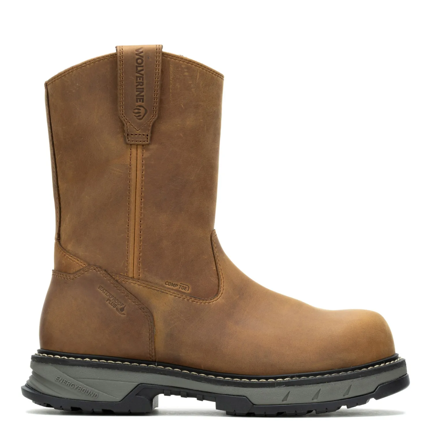Work & Safety*Wolverine Men's Boots, ReForce EnergyBound CarbonMax Wellington Work Boot Cashew