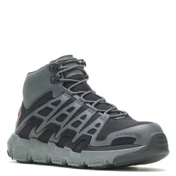 Work & Safety*Wolverine Men's Boots, Rev Vent Ultraspring Durashocks Carbonmax Mid Work Boot Dark Shadow