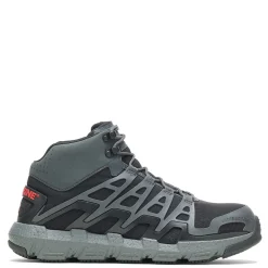 Work & Safety*Wolverine Men's Boots, Rev Vent Ultraspring Durashocks Carbonmax Mid Work Boot Dark Shadow