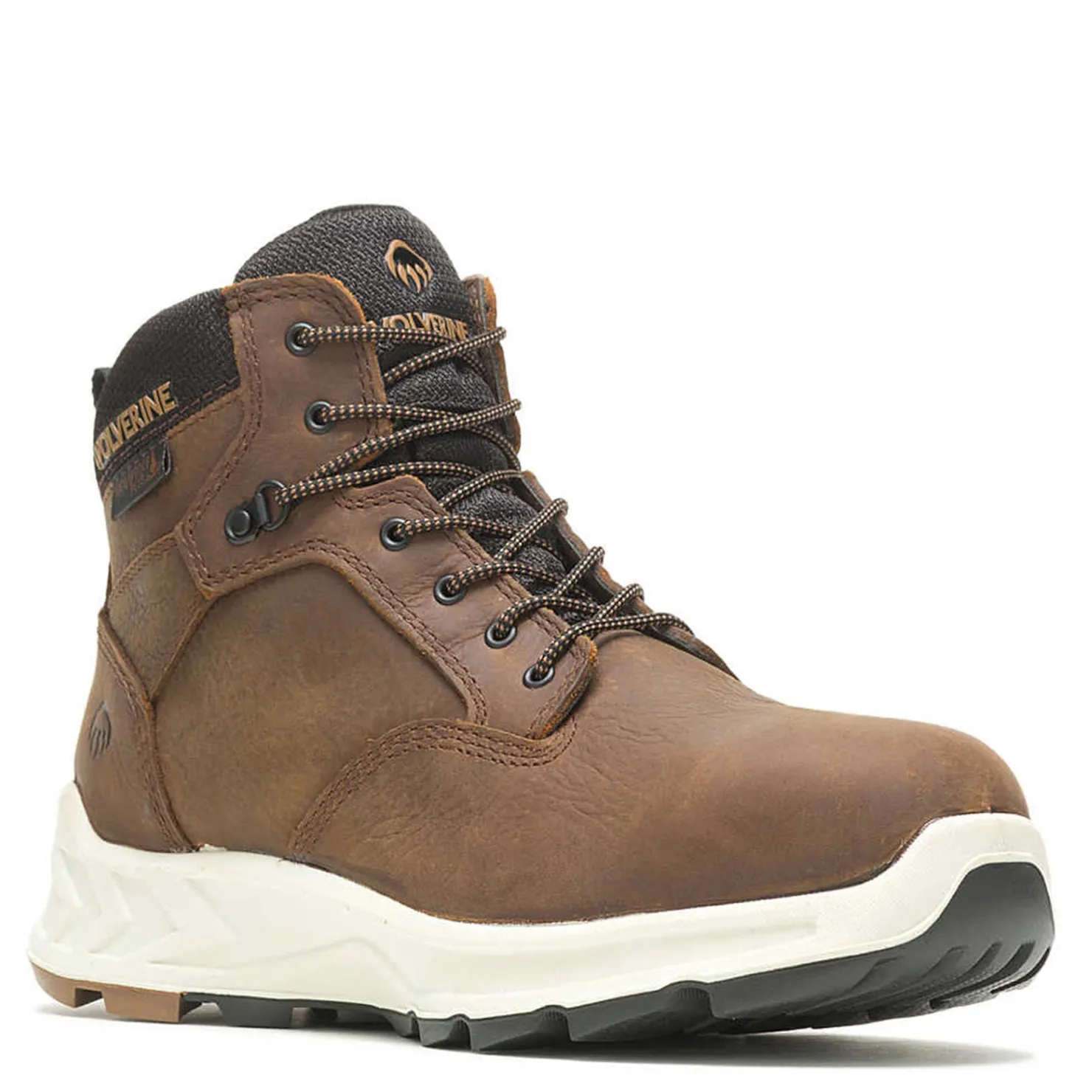 Work & Safety*Wolverine Men's Boots, ShiftPLUS LX Duraspring Alloy Toe Waterproof Mid Work Boot Brown
