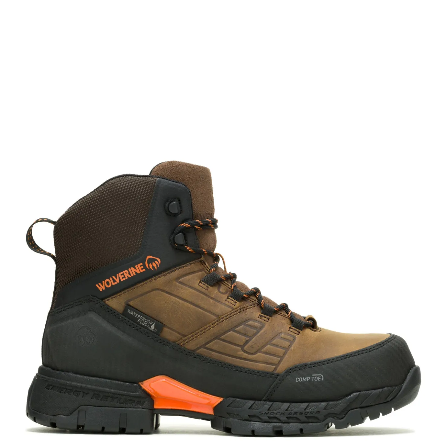 Work & Safety*Wolverine Men's Boots, Surge LX EnergyBound 6-inch CarbonMax Work Boot Sudan Brown