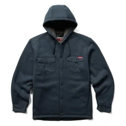 Outerwear*Wolverine Men's , Bucksaw Knit Shirt Jac Navy Heathered