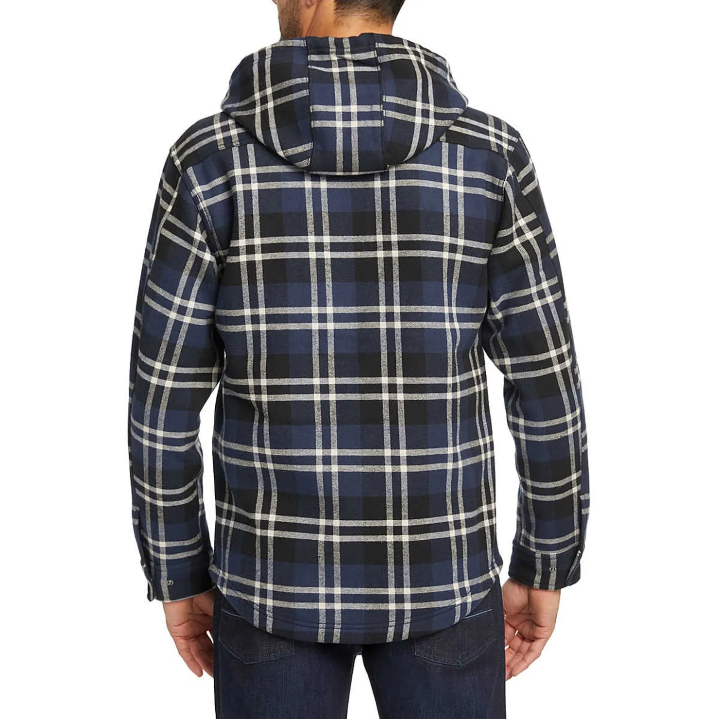 Outerwear*Wolverine Men's , Bucksaw Shirt Jac New Navy Plaid