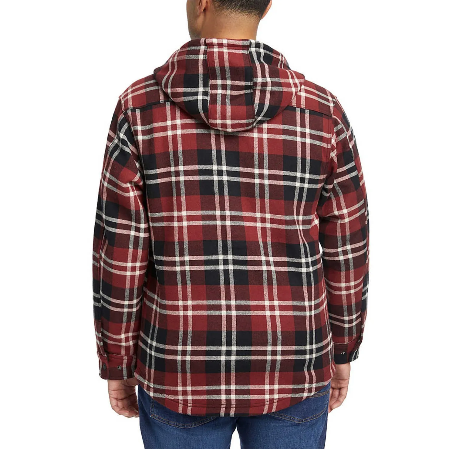 Outerwear*Wolverine Men's , Bucksaw Shirt Jac Garnet Plaid