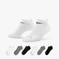 Socks*Nike , Everyday Plus Cushioned No Show Socks - 6 Pair