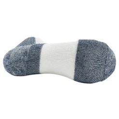 Socks*Thorlo socks, Maximum Cushion Low Cut Running Sock White Navy