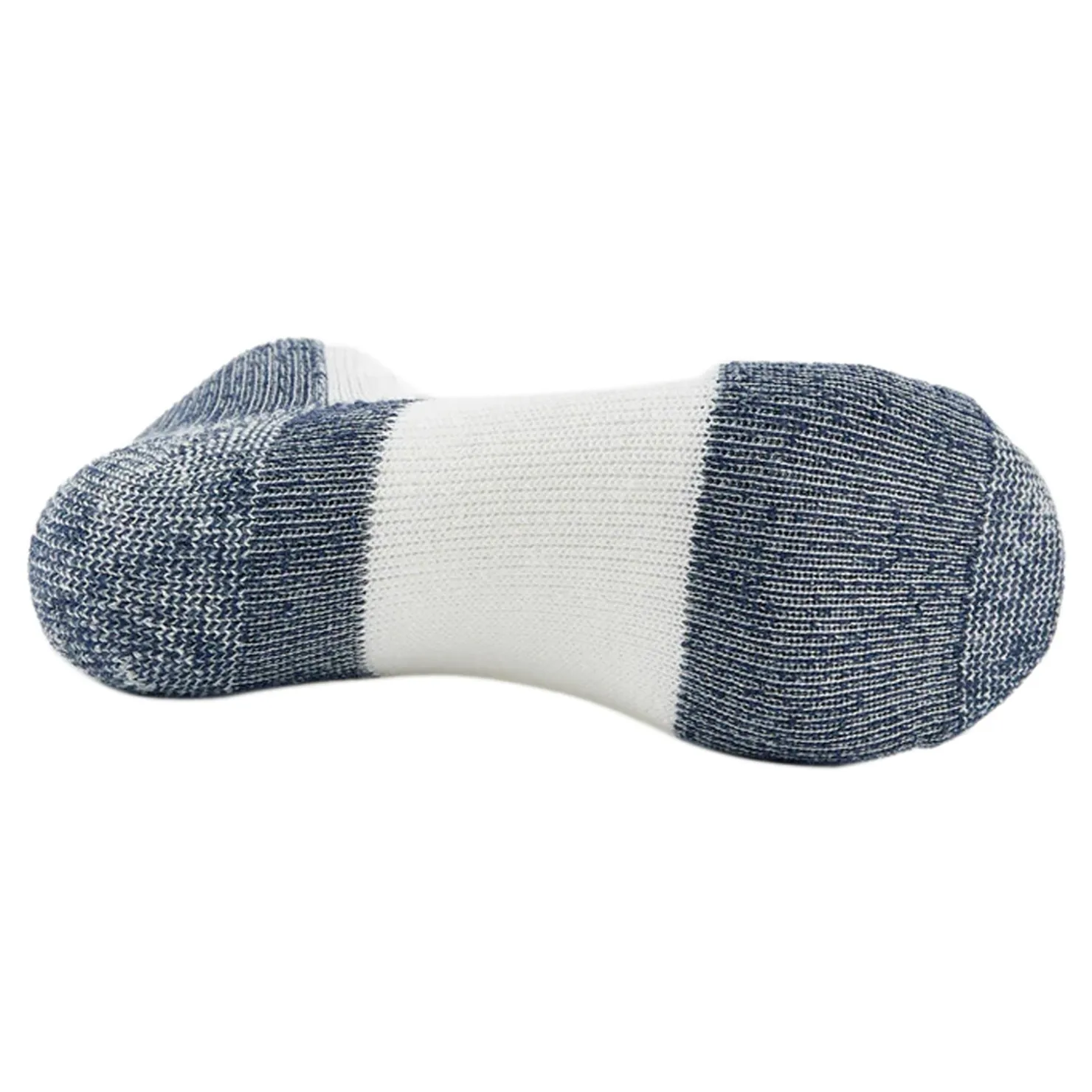 Socks*Thorlo socks, Maximum Cushion Low Cut Running Sock White Navy