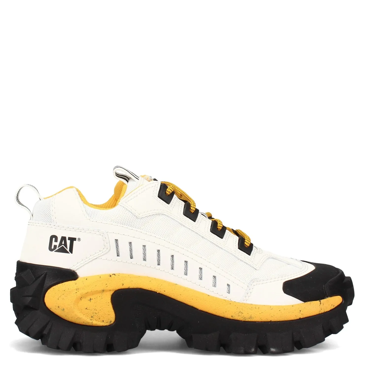 Sneakers & Athletics*Caterpillar Unisex Men's , Intruder Trainer White / Yellow