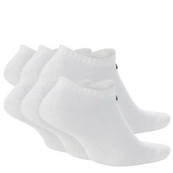 Socks*Nike Unisex, , Everyday Cushioned Training No-Show Socks - 6 Pair White