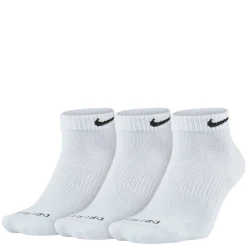Socks*Nike Unisex , Plus Cushion Training Low Cut Socks - 3 Pairs White