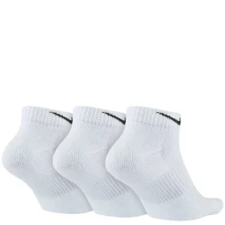 Socks*Nike Unisex , Plus Cushion Training Low Cut Socks - 3 Pairs White