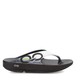 Sandals*OOFOS Unisex , Ooriginal Sandal Black White