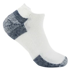 Socks*Thorlo Unisex Socks, Maximum Cushion Rolltop Running Socks- 1 Pair White Navy