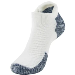 Socks*Thorlo Unisex Socks, Maximum Cushion Rolltop Running Socks- 1 Pair White Navy
