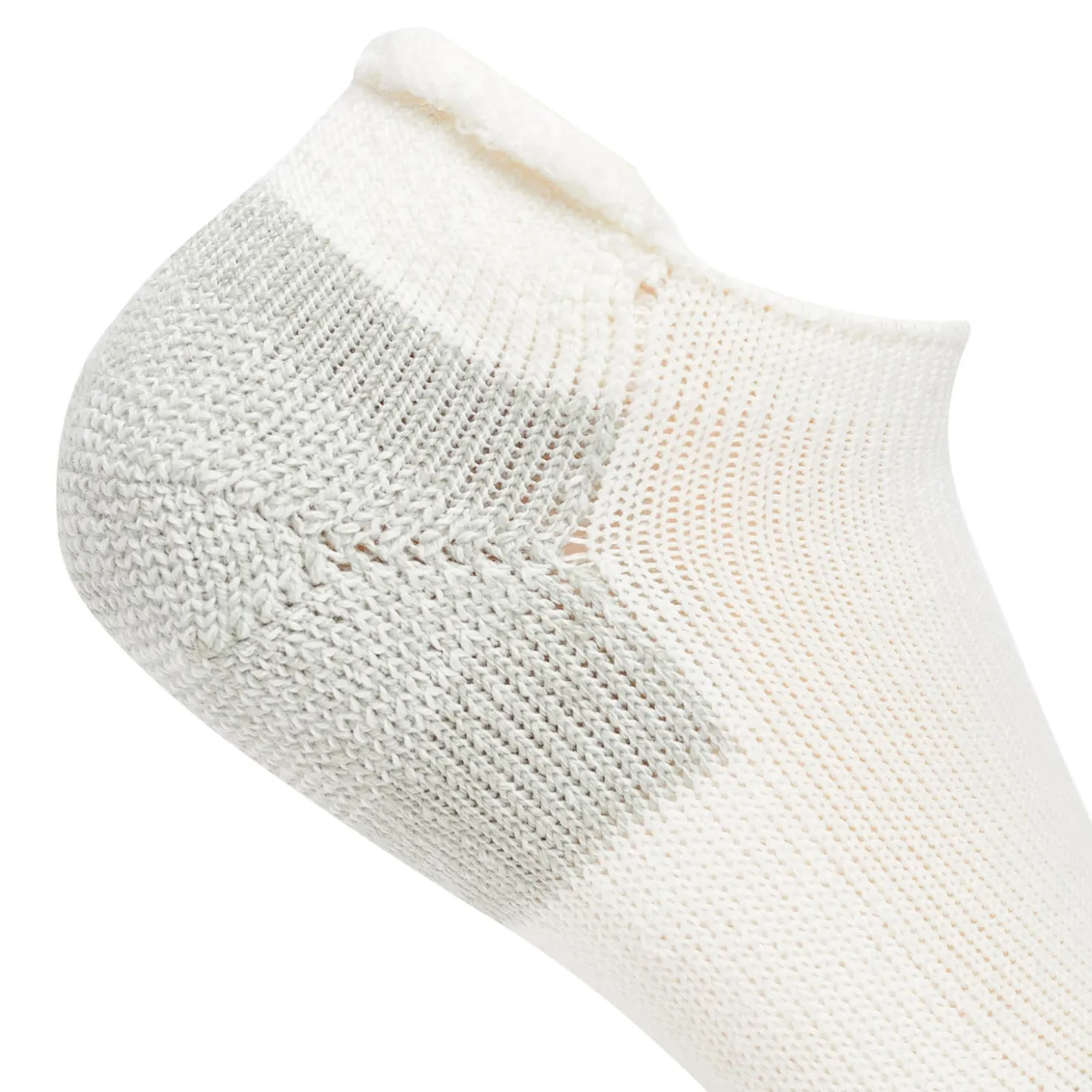 Socks*Thorlo Unisex Socks, Maximum Cushion Rolltop Running Socks- 1 Pair White Platinum