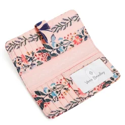 Wallets*Vera Bradley , RFID Finley Wallet Paradise Coral