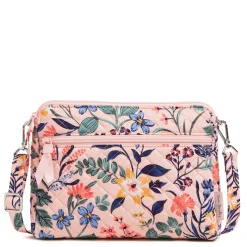 Handbags*Vera Bradley , Triple Compartment Crossbody Bag Paradise Coral