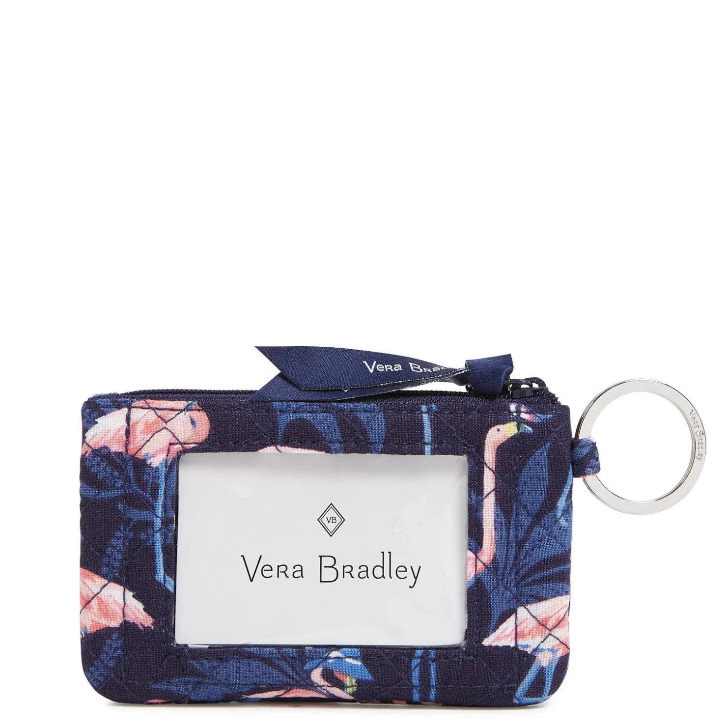 Wallets*Vera Bradley , Zip ID Case Flamingo Party