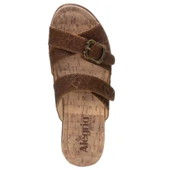 Heeled Sandals*Alegria Women's , Sierra Sandal Delicut Tawny