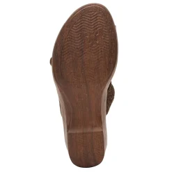 Heeled Sandals*Alegria Women's , Sierra Sandal Delicut Tawny