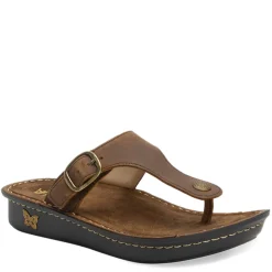 Footbed Sandals*Alegria Women's , Vella Sandal Oiled Brown