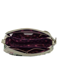 Handbags*Anuschka Women's , Multi Compartment Medium Bag Floral Passion
