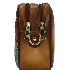 Handbags*Anuschka Women's , Twin Top Messenger Elephant Mandala
